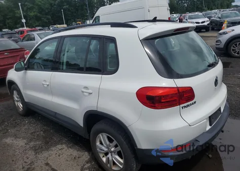2017 Volkswagen Tiguan S из США, поврежденный, VIN WVGBV7AX2HK012760